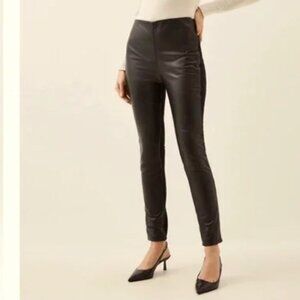 Karen Millen 100% leather lamb nappa pants - size 10 new with tags (NWT)